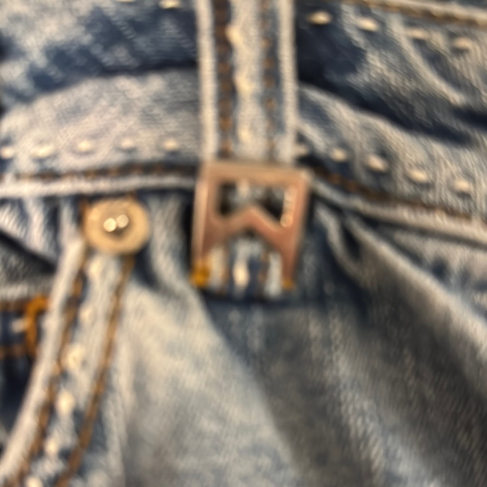 Michael Kors Blue Straight Leg Jeans Classic Fit - Picture 3 of 9
